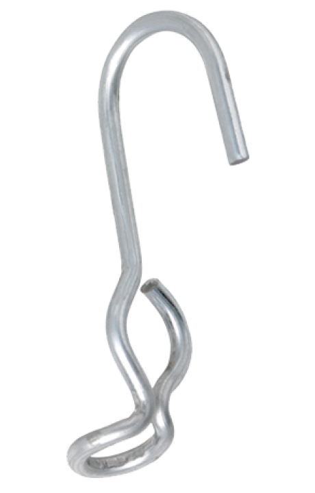 6 Pcs Plastic Snap Fasten Rope Hooks Clip J Shape  